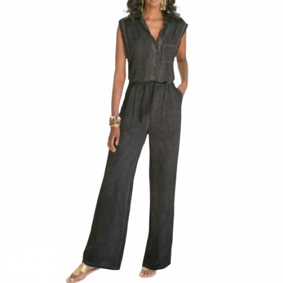 Soft Surroundings Pants - Soft Surroundings Sleeveless Tie Dye Jump Suit PS